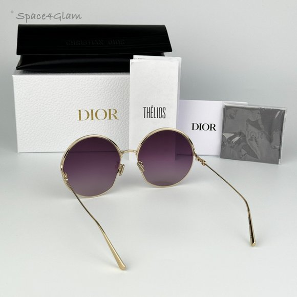 Dior Women Sunglasses Gold Bordeaux Gradient Round EVERDIOR R1U B0D1 BRAND NEW main image 8
